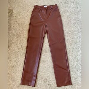 Aritzia Vegan Leather Pant